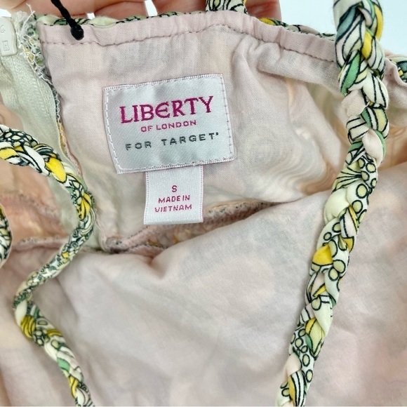 Liberty of London for Target 100% Cotton Earth Tones Neutral Floral Dress Size S - Picture 5 of 8